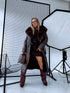 "PUDDING CV2184" Faux Leather Trench – Brown